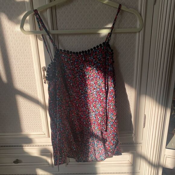 Forever 21 red floral spaghetti strap tank top - Picture 5 of 6